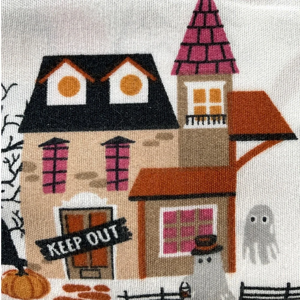 EnVogue Halloween Queen Sheet Set 4pc Haunted Village Ghost Witch Brushed Soft